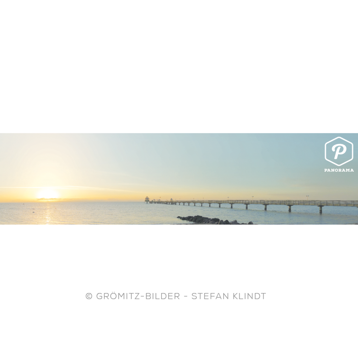 Seebrücke mit Morgensonne