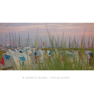 068 Grömitz Bilder - Masten hinter Dünengras